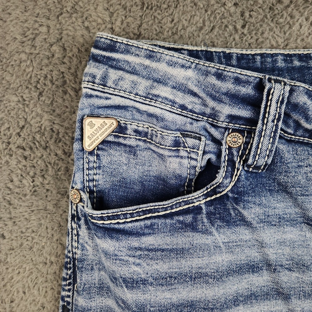 Buckle Salvage Supply Jeans Mens 38x36 Blue Anarchy Straight Relaxed Fit Denim - Picture 8 of 12